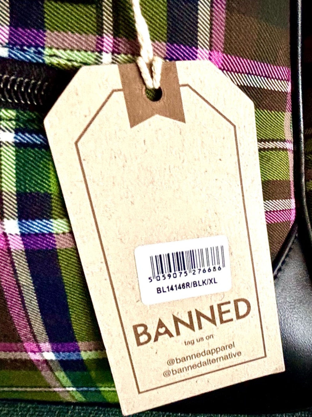 ๐ NWT - Banned Alternative NEW WARREN SHOULDER BAG - Picture 14 of 14